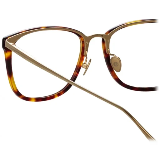 Linda Farrow Sunglasses-- Cassin Optical D-Frame in Tortoiseshell - LFL1457C4OPT - Eyewear - Avvenice