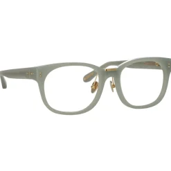 Linda Farrow Sunglasses-- Cedric A Rectangular Optical Frames in Steel - LFL1275AC8OPT - Eyewear - Avvenice