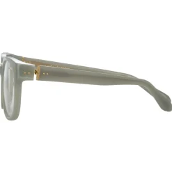 Linda Farrow Sunglasses-- Cedric A Rectangular Optical Frames in Steel - LFL1275AC8OPT - Eyewear - Avvenice