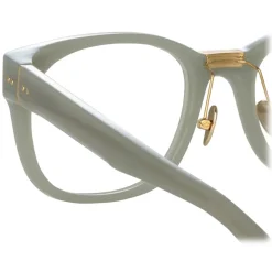 Linda Farrow Sunglasses-- Cedric A Rectangular Optical Frames in Steel - LFL1275AC8OPT - Eyewear - Avvenice