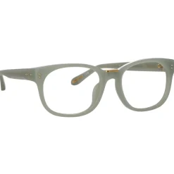 Linda Farrow Sunglasses-- Cedric Rectangular Optical Frames in Steel - LFL1275C3OPT - Eyewear - Avvenice