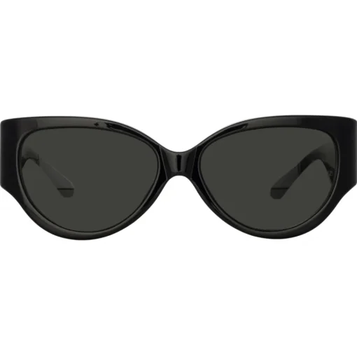 Linda Farrow Sunglasses-- Connie Cat Eye Sunglasses in Black - LFL1425C1SUN - Eyewear - Avvenice