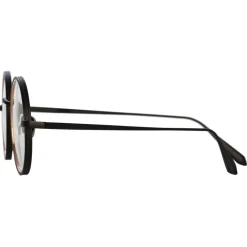 Linda Farrow Sunglasses-- Cortina Oval Optical Glasses in Nickel - LFL1388C3OPT - Eyewear - Avvenice
