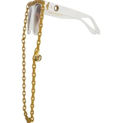 Linda Farrow Sunglasses-- Dakota Flat Top Sunglasses in White - LFL1304C3SUN - Eyewear - Avvenice