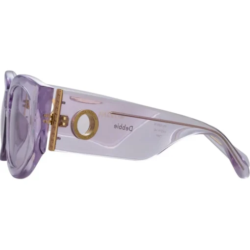 Linda Farrow Sunglasses-- Debbie D-Frame Sunglasses in Lilac - LFL1059C10SUN - Eyewear - Avvenice