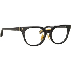 Linda Farrow Sunglasses-- Delphine Cat Eye Optical Glasses in Black - LFL1323C1OPT - Eyewear - Avvenice