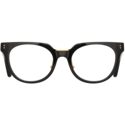 Linda Farrow Sunglasses-- Delphine Cat Eye Optical Glasses in Black - LFL1323C1OPT - Eyewear - Avvenice
