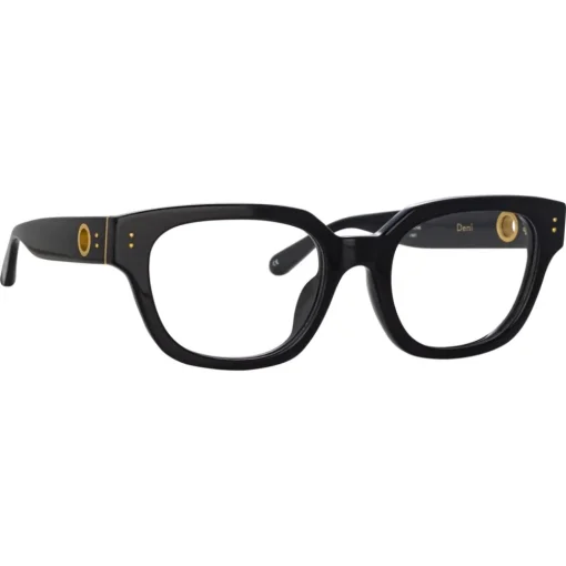 Linda Farrow Sunglasses-- Deni D-Frame Optical Glasses in Black - LFL1243C4OPT - Eyewear - Avvenice
