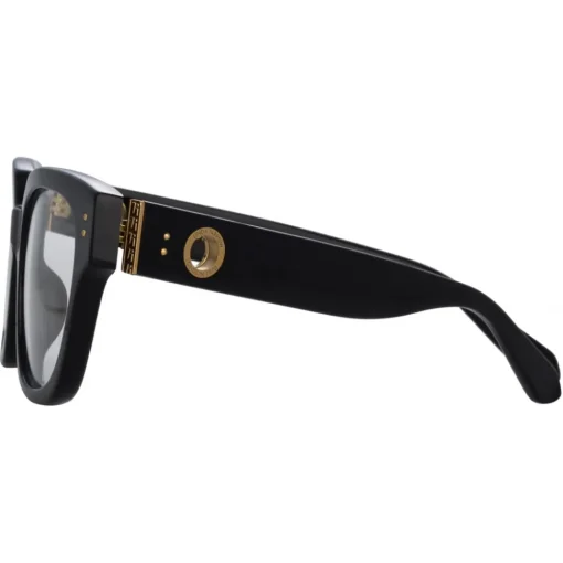 Linda Farrow Sunglasses-- Deni D-Frame Optical Glasses in Black - LFL1243C4OPT - Eyewear - Avvenice