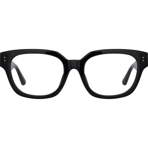 Linda Farrow Sunglasses-- Deni D-Frame Optical Glasses in Black - LFL1243C4OPT - Eyewear - Avvenice