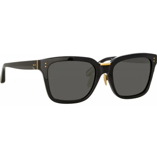 Linda Farrow Sunglasses-- Desiree D-Frame Sunglasses in Black - LFL1322C4SUN - Eyewear - Avvenice