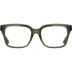 Linda Farrow Sunglasses-- Desiree D-Frame Optical Glasses in Green (Men’s) - LFL1322C7OPT - Eyewear - Avvenice