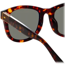 Linda Farrow Sunglasses-- Edson D-Frame Sunglasses in Tortoiseshell - LFL1385C4SUN - Eyewear - Avvenice