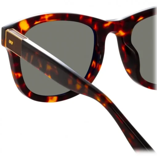 Linda Farrow Sunglasses-- Edson D-Frame Sunglasses in Tortoiseshell - LFL1385C4SUN - Eyewear - Avvenice