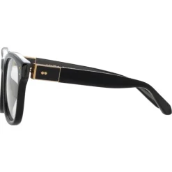 Linda Farrow Sunglasses-- Edson D-Frame Optical Glasses in Black - LFL1385C1OPT - Eyewear - Avvenice