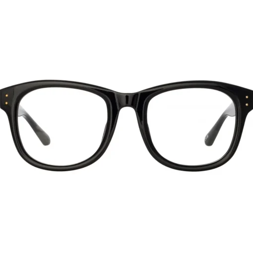Linda Farrow Sunglasses-- Edson D-Frame Optical Glasses in Black - LFL1385C1OPT - Eyewear - Avvenice