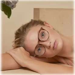 Linda Farrow Sunglasses-- Ellis Oval Optical Glasses in Horn - Eyewear - Avvenice