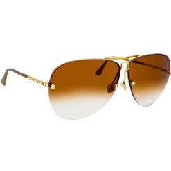 Linda Farrow Sunglasses|Sunglasses & Eyewear-- Fine Jewellery 3 C2 Oversized Sunglasses - Fine Jewellery - Eyewear - Avvenice