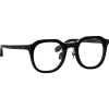 Linda Farrow Sunglasses-- Fletcher Angular Optical Frame in Black and Nickel - LFL1103C14OPT - Eyewear - Avvenice