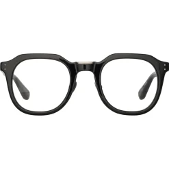 Linda Farrow Sunglasses-- Fletcher Angular Optical Frame in Black and Nickel - LFL1103C14OPT - Eyewear - Avvenice