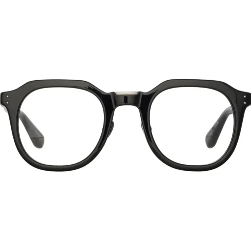 Linda Farrow Sunglasses-- Fletcher Angular Optical Frame in Black and Nickel - LFL1103C14OPT - Eyewear - Avvenice