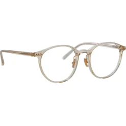 Linda Farrow Sunglasses-- Forster A Oval Optical Glasses in Ash - LF59AC4OPT - Eyewear - Avvenice