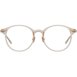 Linda Farrow Sunglasses-- Forster A Oval Optical Glasses in Ash - LF59AC4OPT - Eyewear - Avvenice