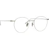 Linda Farrow Sunglasses-- Foster Oval Optical Glasses in White Gold - LF34C2OPT - Eyewear - Avvenice