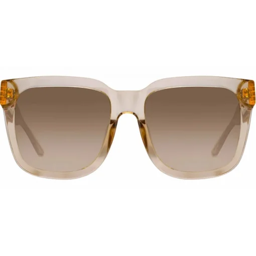 Linda Farrow Sunglasses-- Freya Square Sunglasses in Ash - LFL1175C4SUN - Eyewear - Avvenice