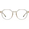 Linda Farrow Sunglasses-- Griffin A Oval Optical Glasses in Ash - LF50AC5OPT - Eyewear - Avvenice