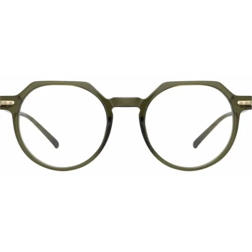 Linda Farrow Sunglasses-- Griffin A Oval Optical Glasses in Green - LF50AC4OPT - Eyewear - Avvenice