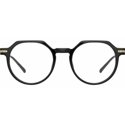 Linda Farrow Sunglasses-- Griffin Oval Optical Glasses in Black - LF50C1OPT - Eyewear - Avvenice