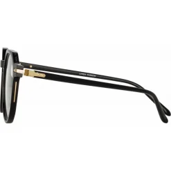 Linda Farrow Sunglasses-- Griffin Oval Optical Glasses in Black - LF50C1OPT - Eyewear - Avvenice