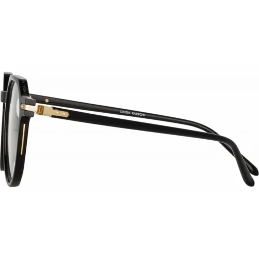 Linda Farrow Sunglasses-- Griffin Oval Optical Glasses in Black - LF50C1OPT - Eyewear - Avvenice