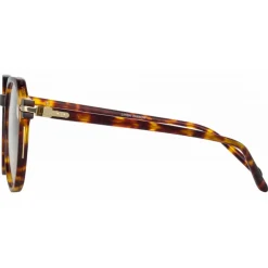 Linda Farrow Sunglasses-- Griffin Oval Optical Glasses in Tortoiseshell - LF50C2OPT - Eyewear - Avvenice
