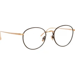 Linda Farrow Sunglasses-- Harrison Oval Optical Glasses in Rose Gold Brown - LFL940C4OPT - Eyewear - Avvenice