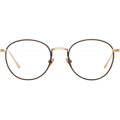Linda Farrow Sunglasses-- Harrison Oval Optical Glasses in Rose Gold Brown - LFL940C4OPT - Eyewear - Avvenice