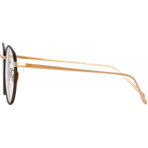 Linda Farrow Sunglasses-- Harrison Oval Optical Glasses in Rose Gold Brown - LFL940C4OPT - Eyewear - Avvenice