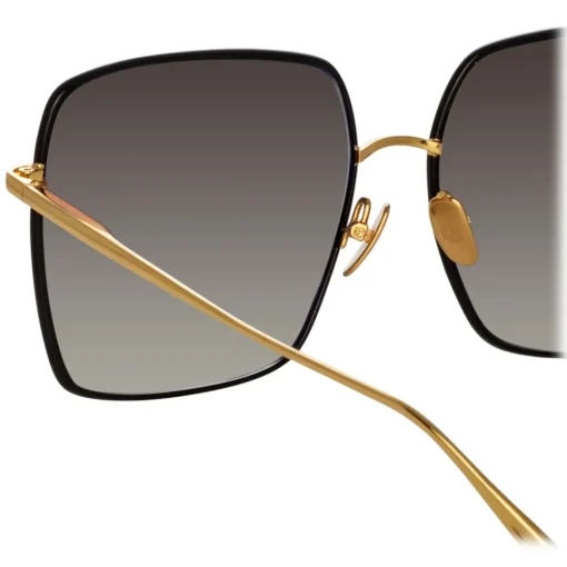 Linda Farrow Sunglasses-- Hina Square Sunglasses in Black - LFL1458C1SUN - Eyewear - Avvenice