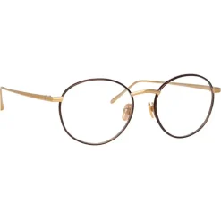 Linda Farrow Sunglasses-- Hoffman Oval Optical Glasses in Brown - LFL1034C4OPT - Eyewear - Avvenice