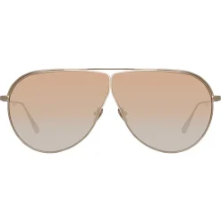 Linda Farrow Sunglasses-- Hura Aviator Sunglasses in Light Gold - LFL1263C3SUN - Eyewear - Avvenice