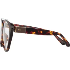 Linda Farrow Sunglasses-- Katia Cat Eye Optical Glasses in Tortoiseshell - LFL1417C2OPT - Eyewear - Avvenice