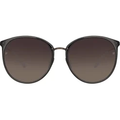 Linda Farrow Sunglasses-- Kings Oval Sunglasses in Matt Black - LFL747C30SUN - Eyewear - Avvenice