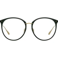 Linda Farrow Sunglasses-- Kings Oval Optical Glasses in Green - LFL747C28OPT - Eyewear - Avvenice