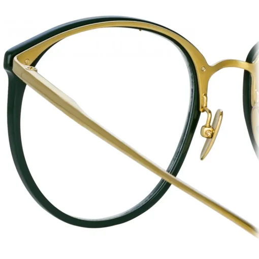 Linda Farrow Sunglasses-- Kings Oval Optical Glasses in Green - LFL747C28OPT - Eyewear - Avvenice