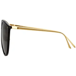Linda Farrow Sunglasses-- Kings Oversized Sunglasses in Black - LFLC747C1SUN - Eyewear - Avvenice
