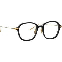 Linda Farrow Sunglasses-- Lane Square Optical Frame in Black (Asian Fit) - Eyewear - Avvenice