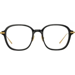 Linda Farrow Sunglasses-- Lane Square Optical Frame in Black (Asian Fit) - Eyewear - Avvenice