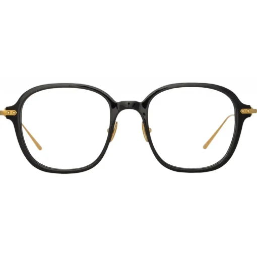 Linda Farrow Sunglasses-- Lane Square Optical Frame in Black (Asian Fit) - Eyewear - Avvenice