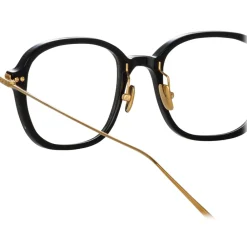 Linda Farrow Sunglasses-- Lane Square Optical Frame in Black (Asian Fit) - Eyewear - Avvenice